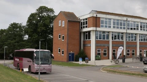 Outside school facilities 스톡 동영상 126961753