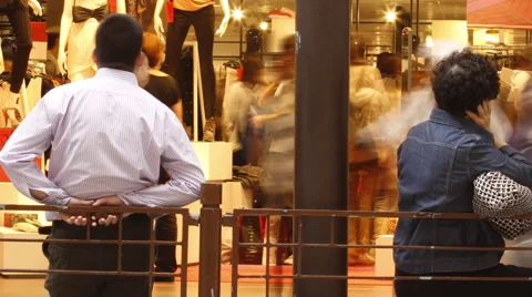 Outside the shop Stock Footage 1053453