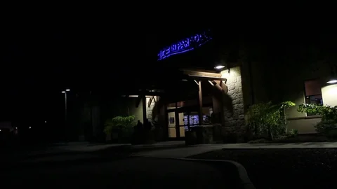 Outside shot of ice skating rink Stock Footage 82489075