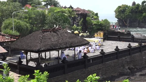Outside Temple Prayer, Highlights around Bali 스톡 동영상 100795913
