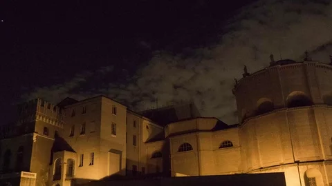 Outside Vaticans Museums. Time lapse, avenue Vatican, Rome, Italy. April 2017 動画素材 74624017