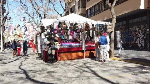 A Outside Vendor Stock Footage 104668265