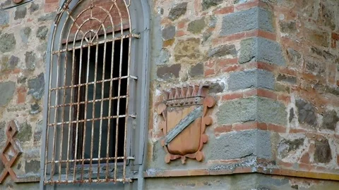 Outside view of the ancient castle of Sammezzano, Tuscany Italy 库存影片 75347916
