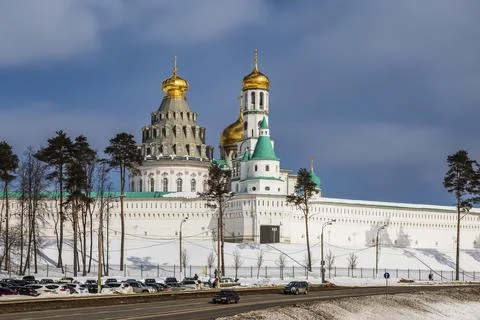 Outside view of the architectural ensemble of the Resurrection New Jerusalem Stock Photos