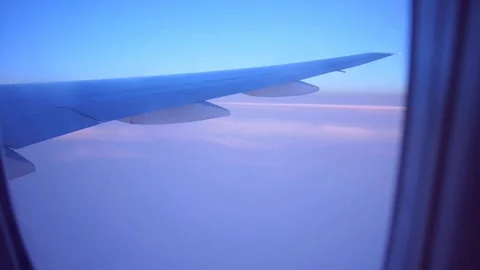 Outside view of a flight Video stock 121572903