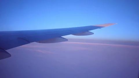 Outside view of a flight Stock Footage 121574405