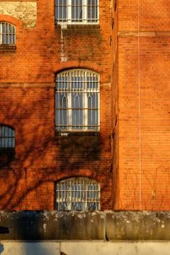 The outside view of a jail in Berlin Stock Photos
