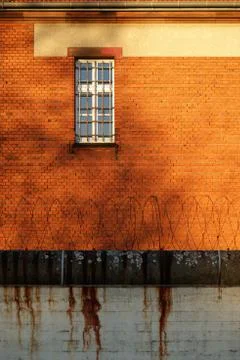 The outside view of a jail in Berlin Stock Photos