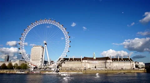 Outside view of London Eye. Stock Footage 49761706
