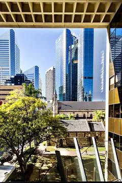 Outside view of a modern building Foto stock
