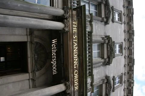 Outside view of a scottish pub Stock Photos