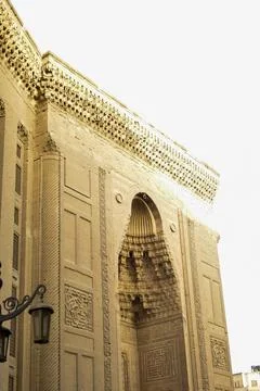 Outside view of sultan hasan mosque in cairo Stock Photos
