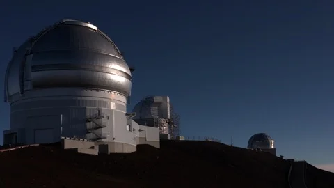 Outside view of telescope dome Stock Footage 93533826