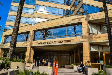 Outside views of the  Studio Warner Bros Los Angeles. Studio Tour Hollywood Stock Photos