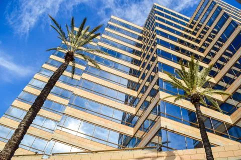 Outside views of the  Studio Warner Bros Los Angeles. Studio Tour Hollywood Stock Photos