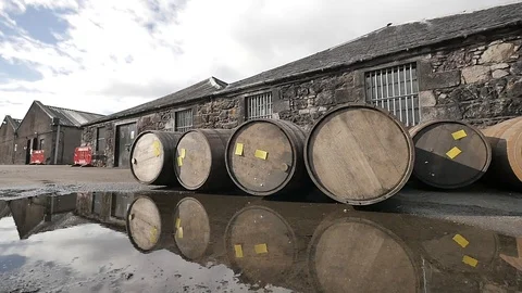 Outside of Whiskey Distillery 스톡 동영상 97615738
