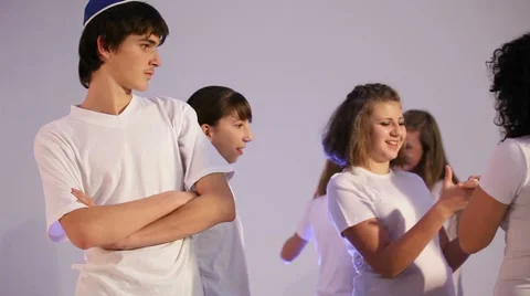 Outsider Teens dancing to the music Stock Footage 67606237