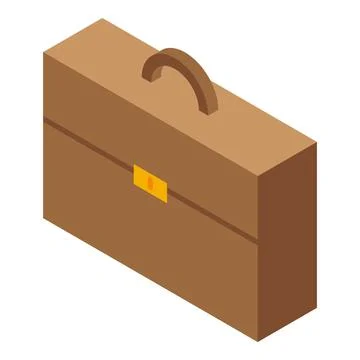 Outsource bag icon, isometric style イラスト素材