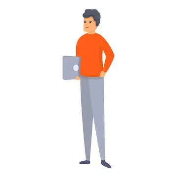 Outsource icon, cartoon style Stockillustratie