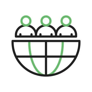 Outsource Icon Image. Stock Illustration