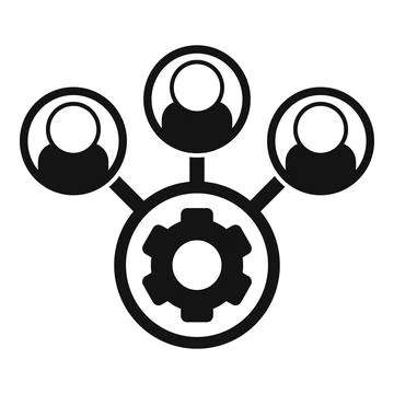 Outsource icon, simple style イラスト素材