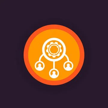 Outsource icon, vector pictogram Stock Illustration