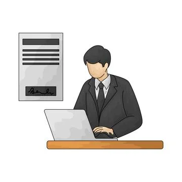 Outsource illustration イラスト素材