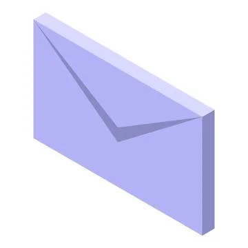 Outsource mail icon, isometric style Stock Illustration