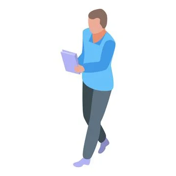 Outsource papers icon, isometric style イラスト素材
