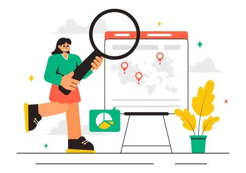 Outsourcing Business Vector Illustration featuring of the Teamwork, Company.. Stock Illustration