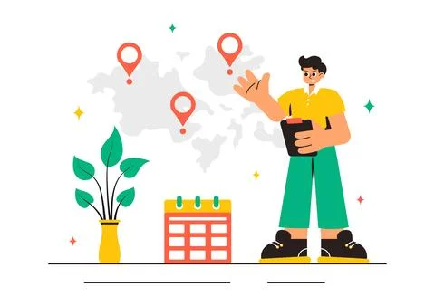 Outsourcing Business Vector Illustration featuring of the Teamwork, Company.. 库存插图