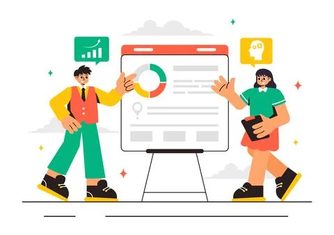 Outsourcing Business Vector Illustration featuring of the Teamwork, Company.. 库存插图