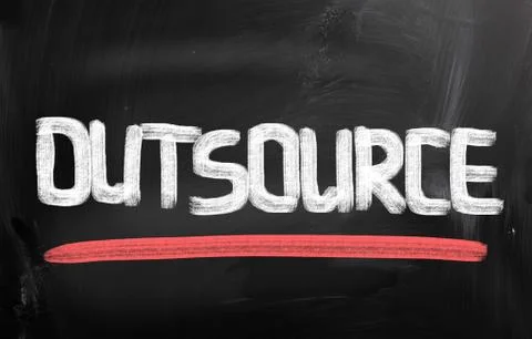 Outsourcing concept Stock Illustration