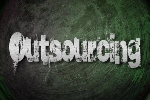 Outsourcing concept Illustrazione stock