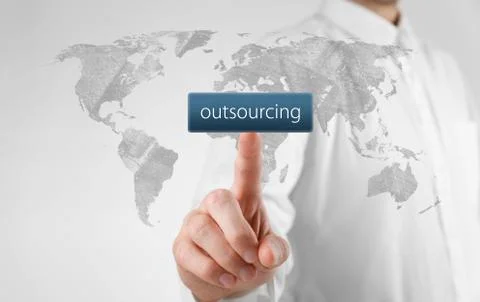 Outsourcing concept Stock Photos