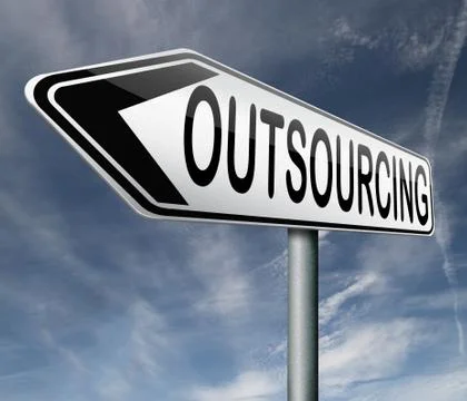 Outsourcing Illustrazione stock