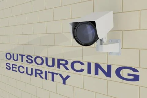 Outsourcing Security concept Stock Illustration