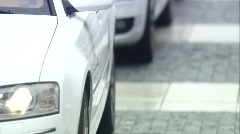 Outstanding Audi A8 L, close up of opening door, Audi Exclusive Limousine  Stock Footage 49760555