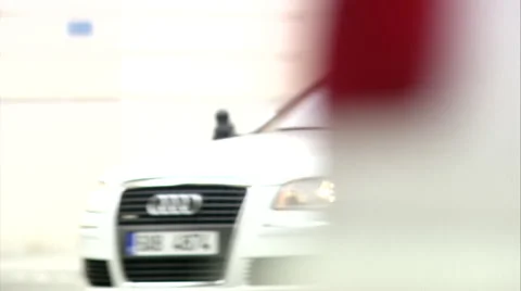 Outstanding Audi A8 L, White Audi Exclusive Limousine driving in city center Stock-Footage 49100984