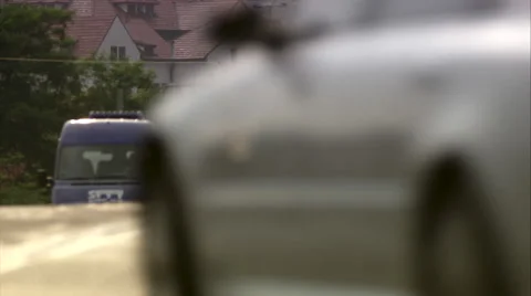 Outstanding Audi A8 L, White Audi Exclusive Limousine driving over bridge Stock Footage 49101220