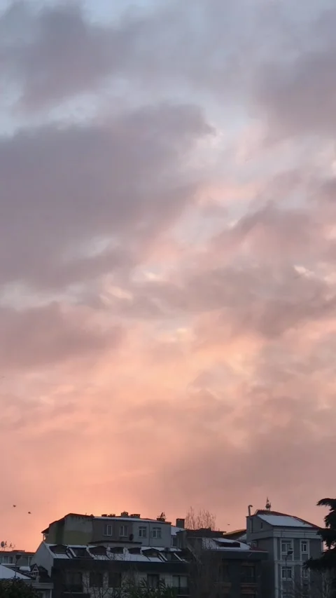 Outstanding dusk over Istanbul Stock Footage 233097681