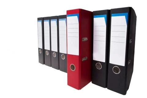Outstanding red ringbinder Stock Photos