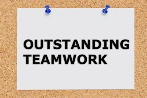 Outstanding Teamwork concept Stock Illustration
