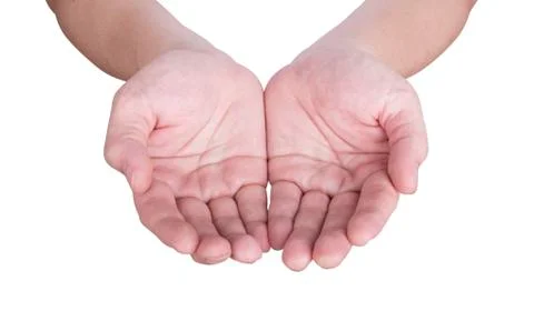 Outstretched hands Stock Photos