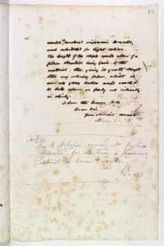 Outward letter: Colonial Secretary, Page 16: Memorandum regarding Mr Grayl... Stock Photos