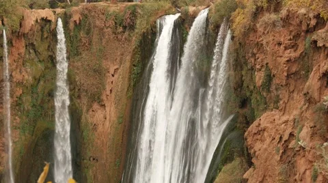 Ouzoud waterfall evening time in Morocco Stock Footage 58397882
