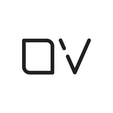 Ov initial letter vector logo icon Stock Illustration