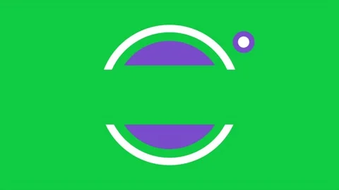 Oval Arc Lower Third Purple Title Ring Green Screen Motion Background 스톡 동영상 347132510