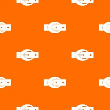 Oval belt buckle pattern seamless Ilustração Stock