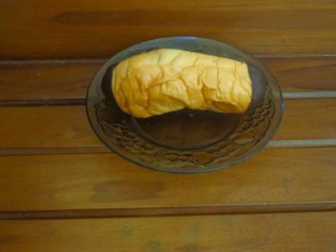 Oval bread with brown edges 스톡 사진